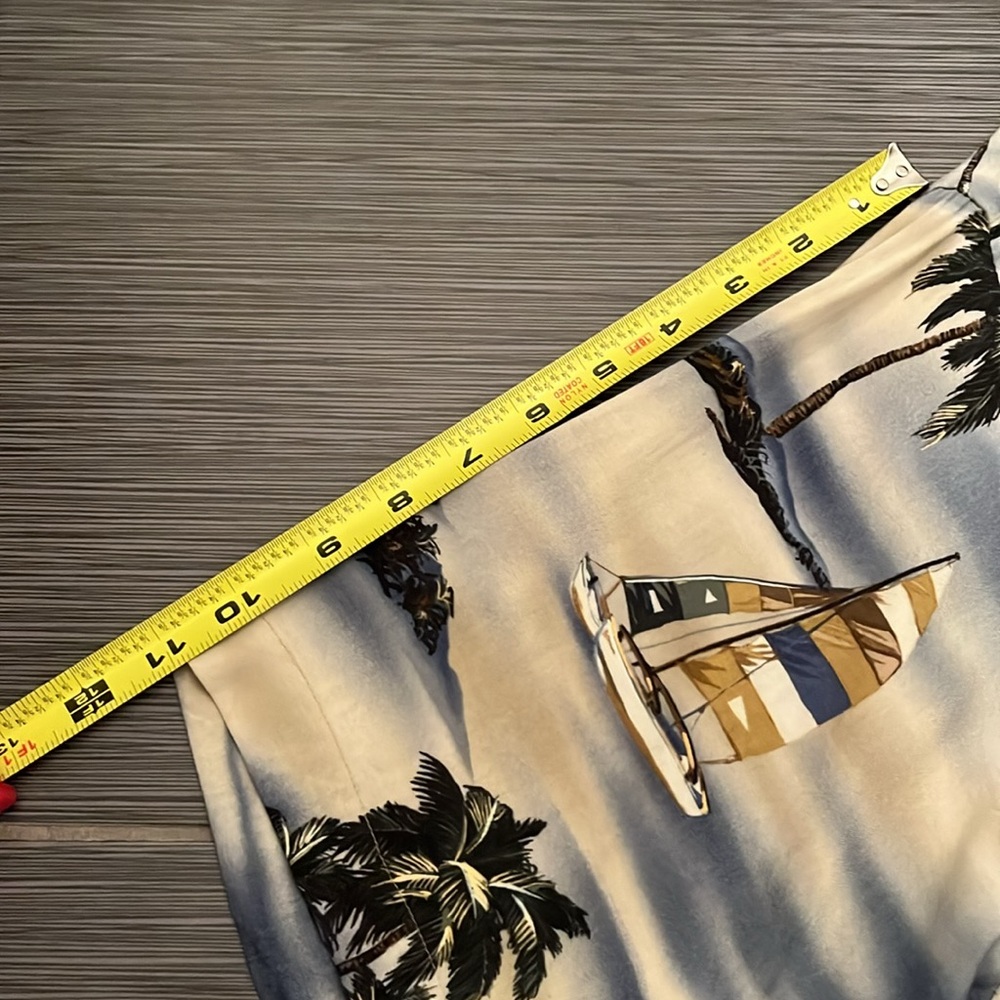 Campia Men’s 100% Rayon Short Sleeve Button Up Shirt Sz Large Hawaiian Tropical - Picture 10 of 10